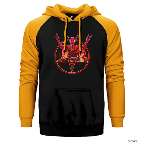 Tenacious D Beezleboss Çift Renk Reglan Kol Sweatshirt / Hoodie