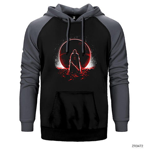 Star Wars The Dark Side Red Çift Renk Reglan Kol Sweatshirt / Hoodie