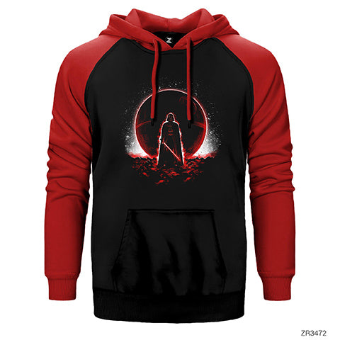 Star Wars The Dark Side Red Çift Renk Reglan Kol Sweatshirt / Hoodie