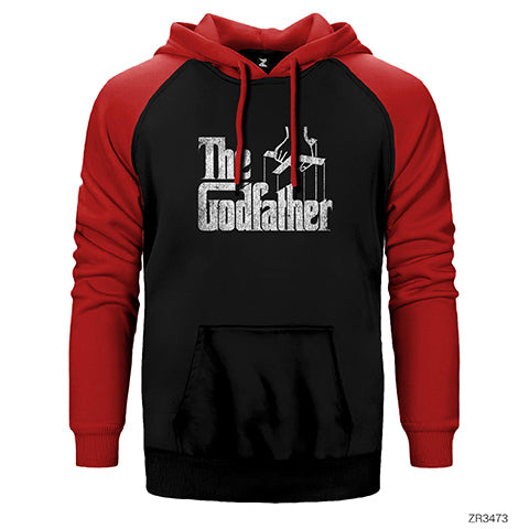 The Godfather Distorted Çift Renk Reglan Kol Sweatshirt / Hoodie