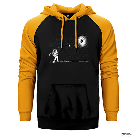 Black in Hole Çift Renk Reglan Kol Sweatshirt / Hoodie