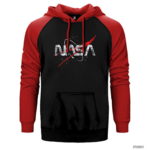 Nasa Space Çift Renk Reglan Kol Sweatshirt / Hoodie
