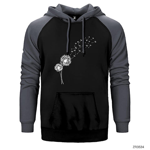 Seed Blowing in Wind Çift Renk Reglan Kol Sweatshirt / Hoodie