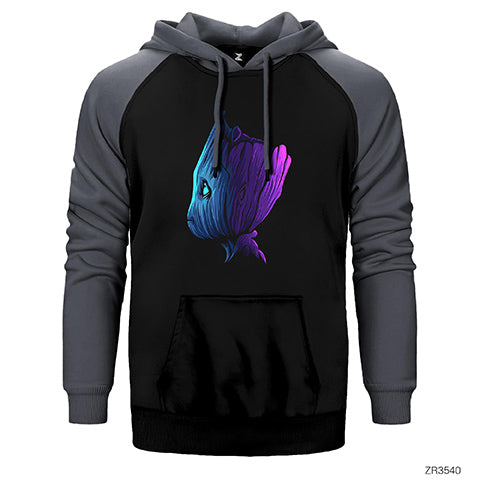 Baby Grooth Çift Renk Reglan Kol Sweatshirt / Hoodie