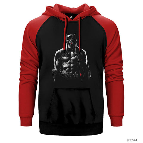 Batman Who Laughs Çift Renk Reglan Kol Sweatshirt / Hoodie