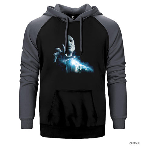 Lord Voldemort Çift Renk Reglan Kol Sweatshirt / Hoodie