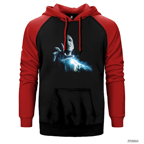 Lord Voldemort Çift Renk Reglan Kol Sweatshirt / Hoodie