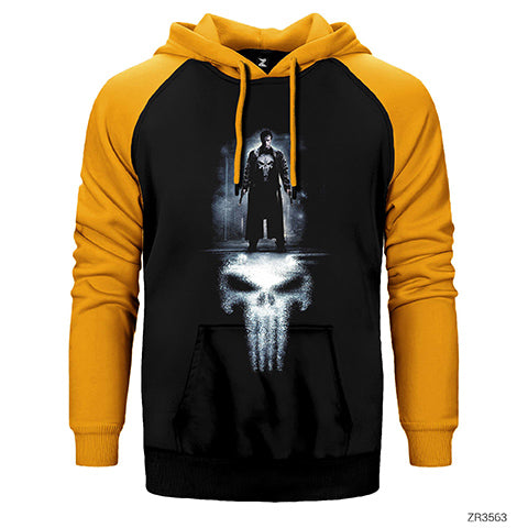 Punisher Reflection Çift Renk Reglan Kol Sweatshirt / Hoodie