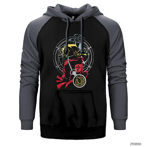 Fullmetal Alchemist Çift Renk Reglan Kol Sweatshirt / Hoodie