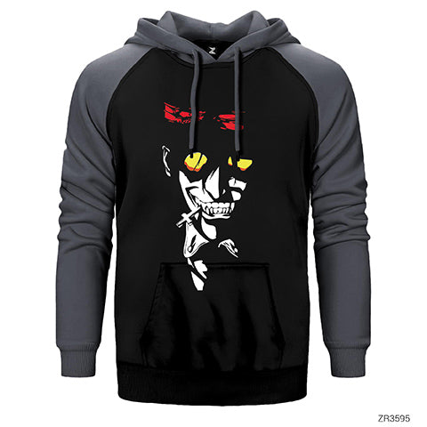 Hellsing Ultimate Cross Çift Renk Reglan Kol Sweatshirt / Hoodie