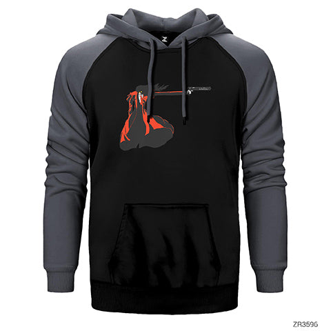 Hellsing Ultimate Gun Çift Renk Reglan Kol Sweatshirt / Hoodie