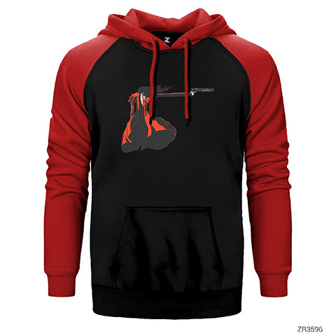 Hellsing Ultimate Gun Çift Renk Reglan Kol Sweatshirt / Hoodie