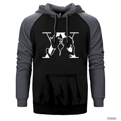 Hunter-x-hunter Killua And Gon Çift Renk Reglan Kol Sweatshirt / Hoodie