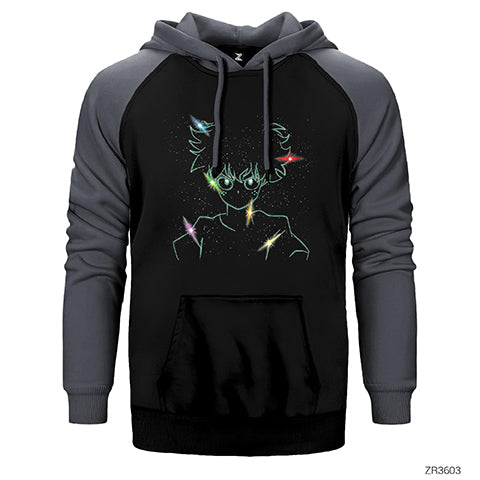 My Hero Academia Deku Galaxy Çift Renk Reglan Kol Sweatshirt / Hoodie