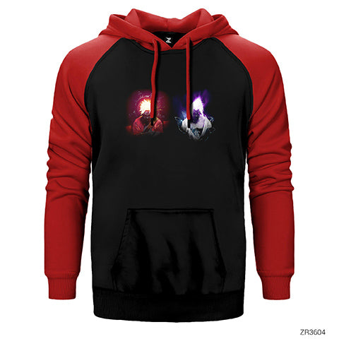 Naruto and Sasuke Çift Renk Reglan Kol Sweatshirt / Hoodie