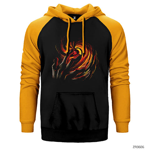 Naruto Uchia Obito Çift Renk Reglan Kol Sweatshirt / Hoodie