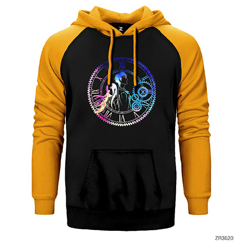 Steins Gate Loving Mix Colors Çift Renk Reglan Kol Sweatshirt / Hoodie