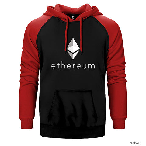 Ethereum Çift Renk Reglan Kol Sweatshirt / Hoodie