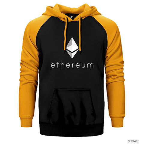 Ethereum Çift Renk Reglan Kol Sweatshirt / Hoodie