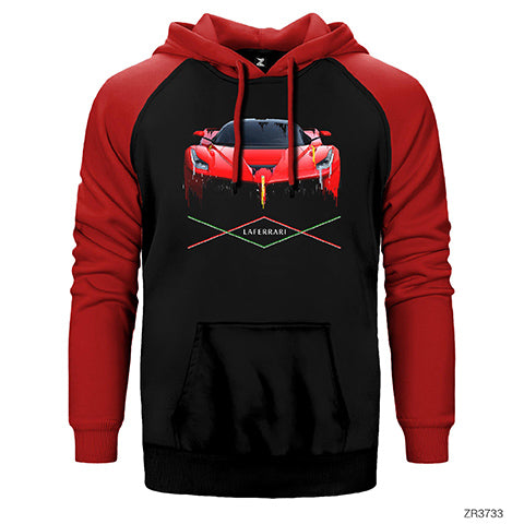 LaFerrari Çift Renk Reglan Kol Sweatshirt / Hoodie