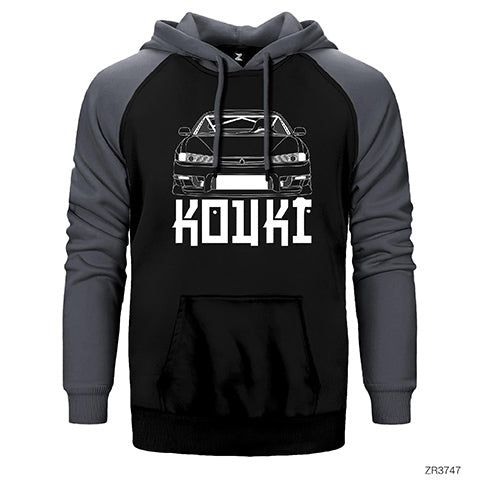 Nissan Kouki Çift Renk Reglan Kol Sweatshirt / Hoodie