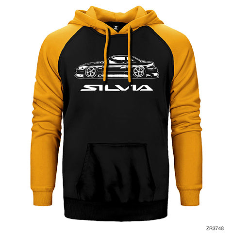 Nissan Silvia Çift Renk Reglan Kol Sweatshirt / Hoodie