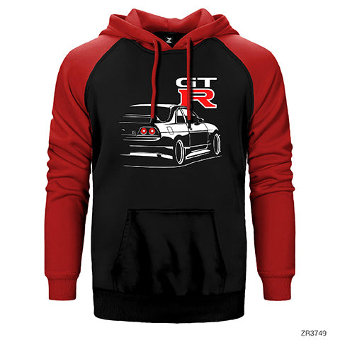 Nissan Skyline GT-R R33 Çift Renk Reglan Kol Sweatshirt / Hoodie