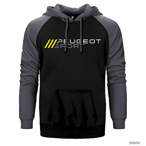 Peugeot Sport Slash Çift Renk Reglan Kol Sweatshirt / Hoodie