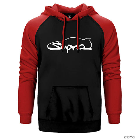 Toyota Supra Çift Renk Reglan Kol Sweatshirt / Hoodie
