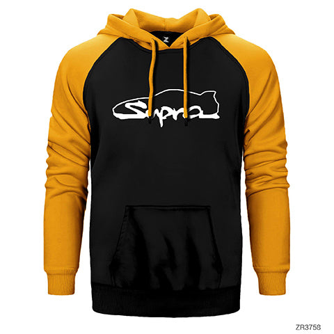 Toyota Supra Çift Renk Reglan Kol Sweatshirt / Hoodie