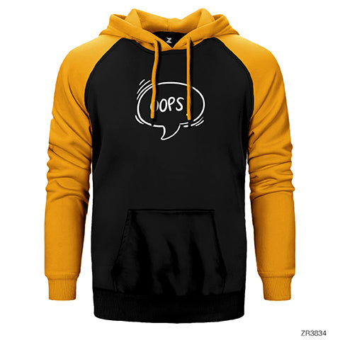 Ops Çift Renk Reglan Kol Sweatshirt / Hoodie