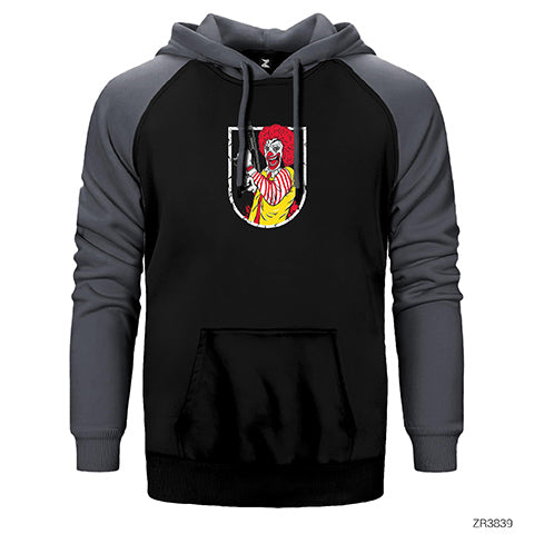Rebel Donalds Çift Renk Reglan Kol Sweatshirt / Hoodie