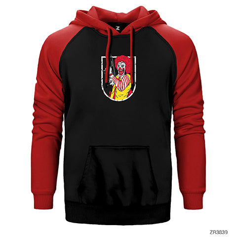 Rebel Donalds Çift Renk Reglan Kol Sweatshirt / Hoodie