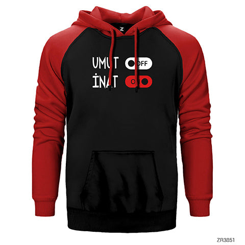 Umut ve İnat Çift Renk Reglan Kol Sweatshirt / Hoodie