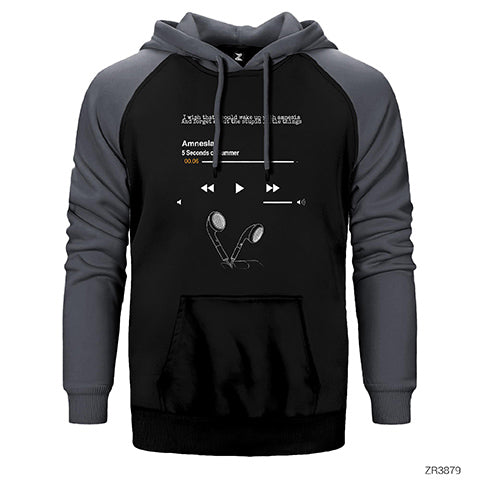 5 Seconds Of Summer Amnesia Çift Renk Reglan Kol Sweatshirt / Hoodie