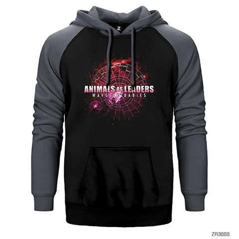 Animal As Leaders Wave of Babies Çift Renk Reglan Kol Sweatshirt / Hoodie