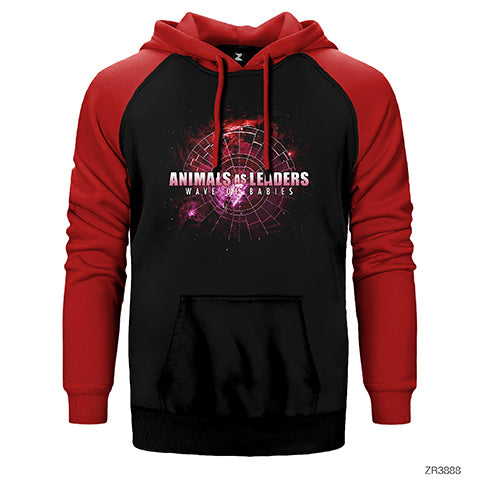Animal As Leaders Wave of Babies Çift Renk Reglan Kol Sweatshirt / Hoodie