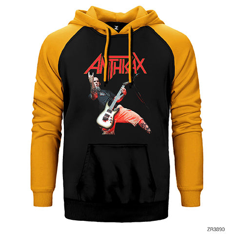 Anthrax Concert Çift Renk Reglan Kol Sweatshirt / Hoodie