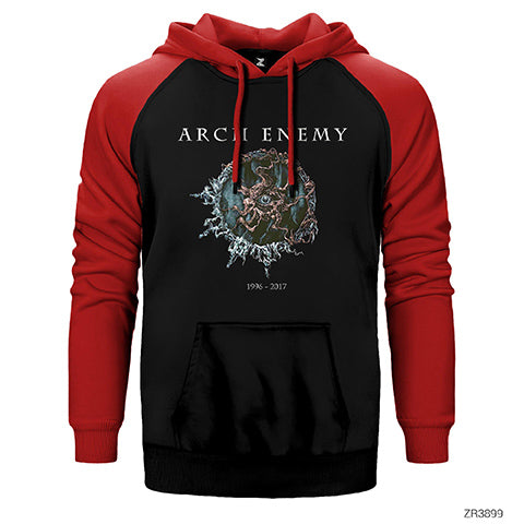 Arch Enemy 1996 2017 Çift Renk Reglan Kol Sweatshirt / Hoodie