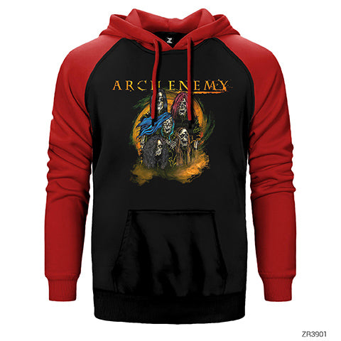 Arch Enemy Breaking the Law Çift Renk Reglan Kol Sweatshirt / Hoodie