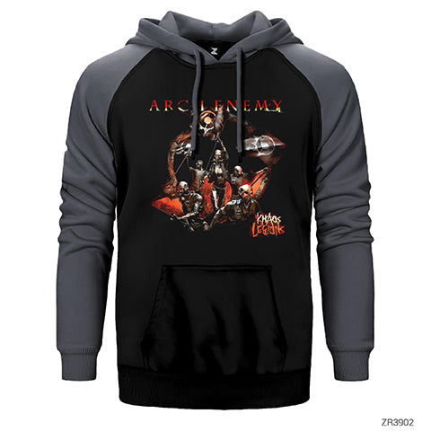 Arch Enemy Khaos Legions Çift Renk Reglan Kol Sweatshirt / Hoodie