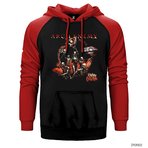 Arch Enemy Khaos Legions Çift Renk Reglan Kol Sweatshirt / Hoodie