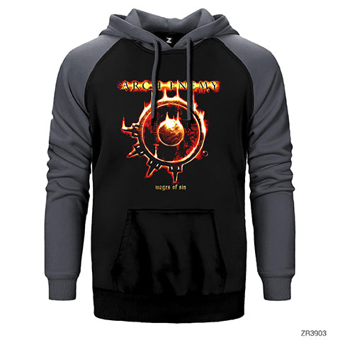 Arch Enemy Wages of Sin Çift Renk Reglan Kol Sweatshirt / Hoodie
