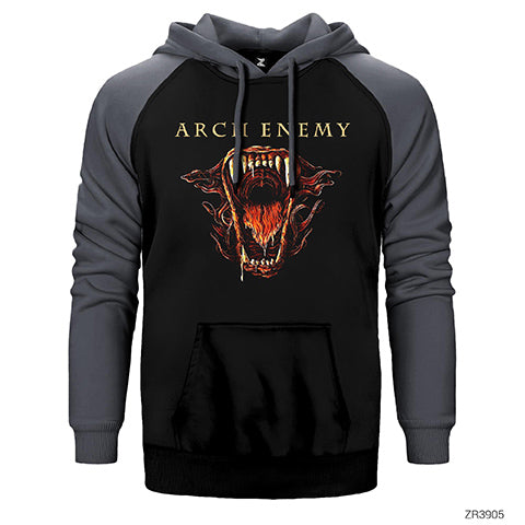 Arch Enemy World is Yours Çift Renk Reglan Kol Sweatshirt / Hoodie