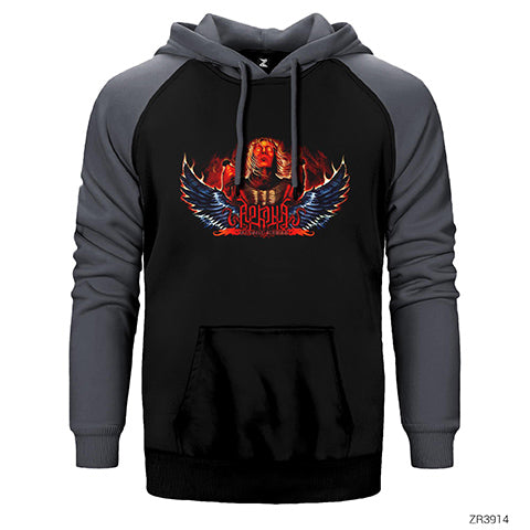 Arkona Vo Slavu Velikim Çift Renk Reglan Kol Sweatshirt / Hoodie