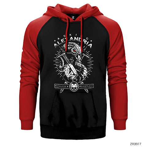 Asking Alexandria Reckless And Relentless Çift Renk Reglan Kol Sweatshirt / Hoodie