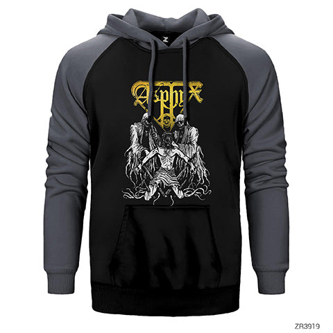 Asphyx Çift Renk Reglan Kol Sweatshirt / Hoodie