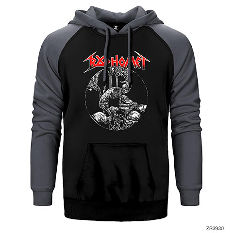 Baphomet Back From The Dead Çift Renk Reglan Kol Sweatshirt / Hoodie