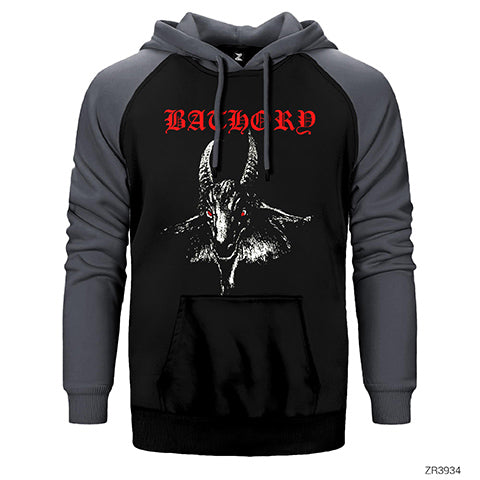 Bathory Goat Classic Çift Renk Reglan Kol Sweatshirt / Hoodie