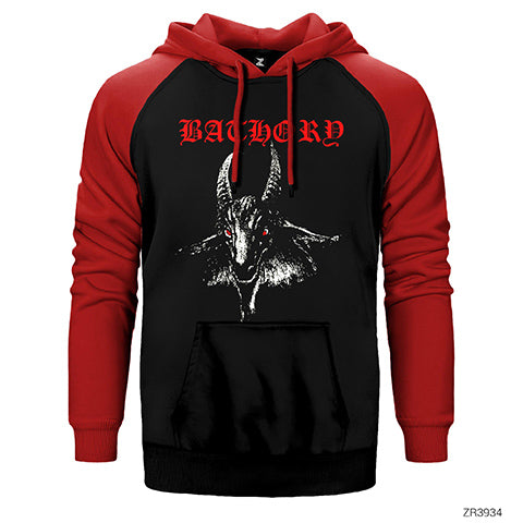 Bathory Goat Classic Çift Renk Reglan Kol Sweatshirt / Hoodie